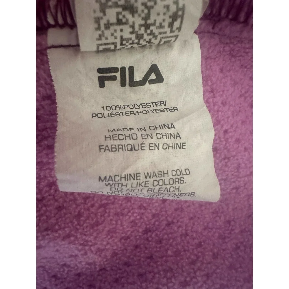 Fila Women XL Berry Pink Lavender Sports Athletic coat Jacket workout gym run - Picture 8 of 9